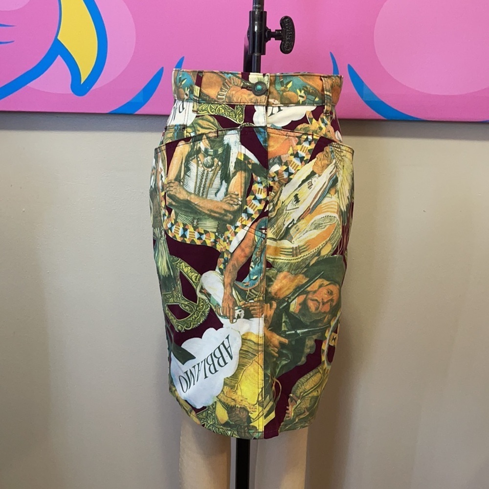 Moschino Jeans Abbiano Native American Skirt - Picture 2 of 14